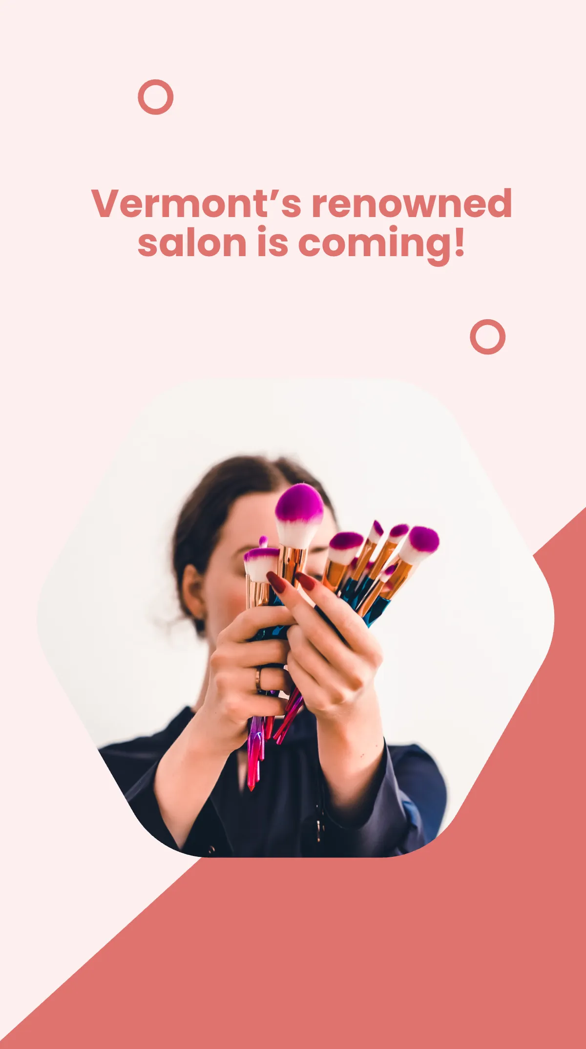Free Beauty Salon Opening Instagram Story Template to Edit Online