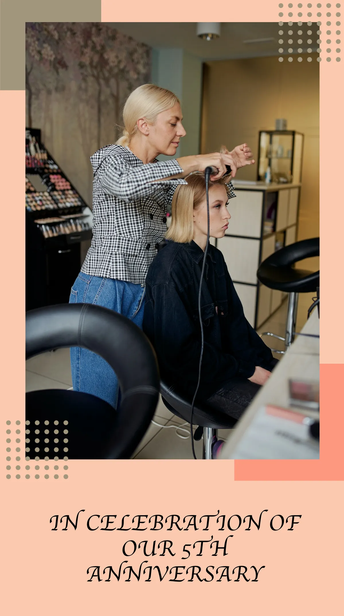 Free Beauty Salon Discount Instagram Story Template to Edit Online