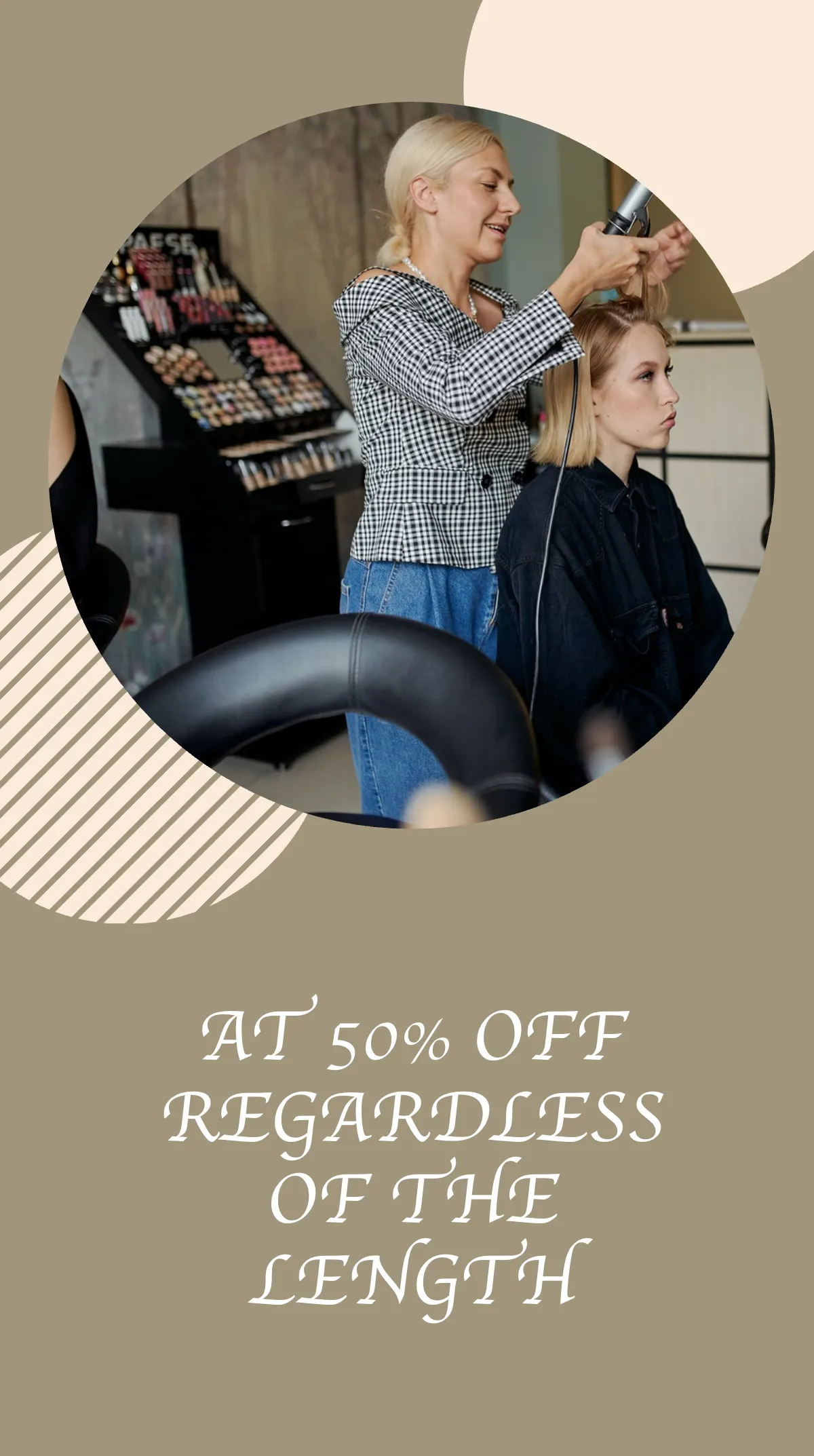 Free Beauty Salon Discount Instagram Story Template to Edit Online