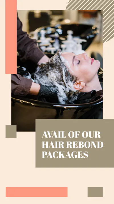 Free Beauty Salon Discount Instagram Story Template to Edit Online