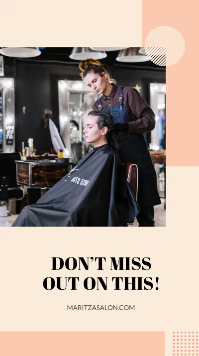Free Beauty Salon Discount Instagram Story Template to Edit Online