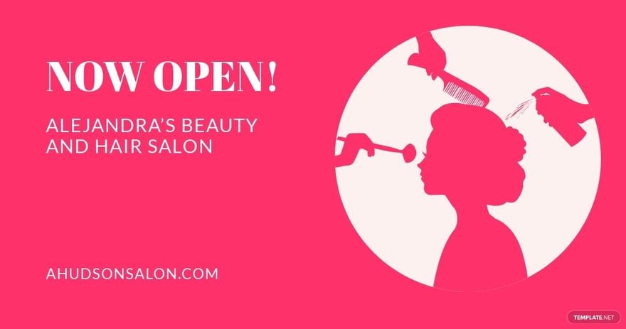 Free Beauty And Hair Salon Facebook Post Template