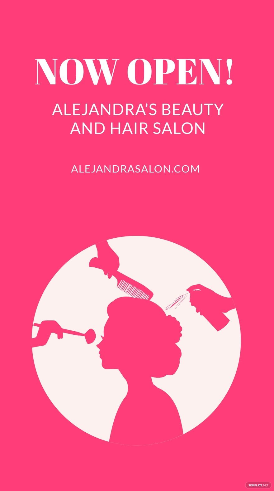 Beauty And Hair Salon Whatsapp Post Template