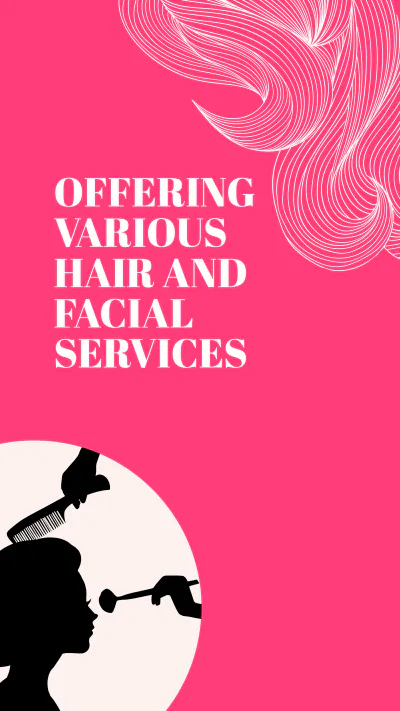 Free Beauty And Hair Salon Instagram Story Template to Edit Online