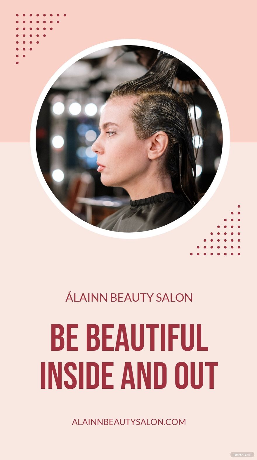 Simple Beauty Salon Whatsapp Post Template