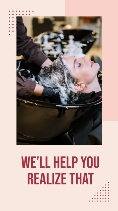 Free Simple Beauty Salon Instagram Story Template to Edit Online
