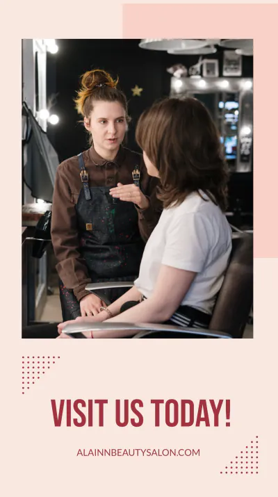 Free Simple Beauty Salon Instagram Story Template to Edit Online