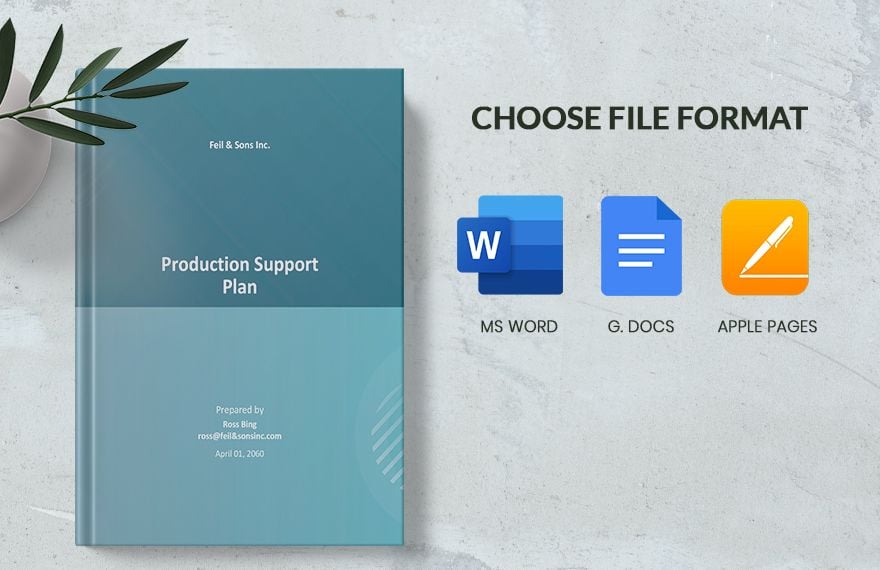 Production Support Plan Template