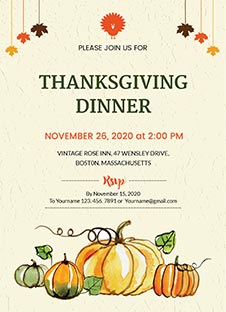 Free Dinner Invitation Template in MS Word, Publisher, Illustrator ...