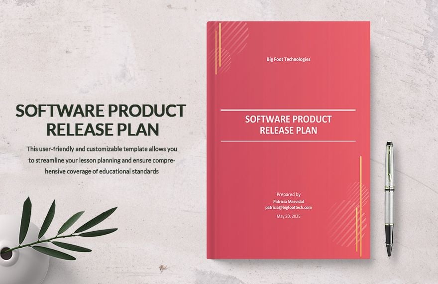 Product Release Plan Template