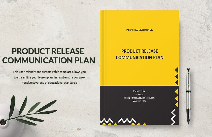 Release Communication Plan Template