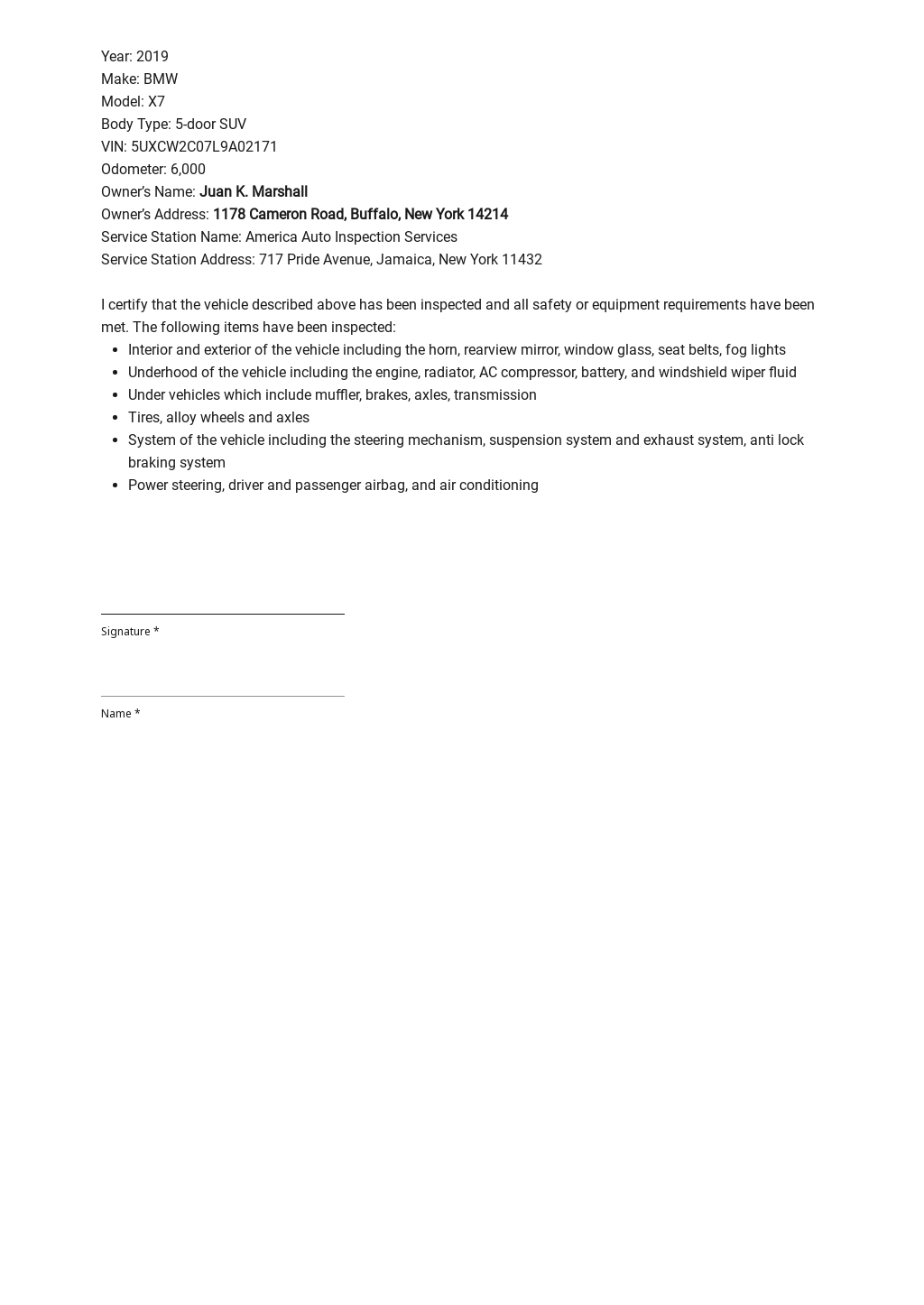 Vehicle Power of Attorney Form Template - Word | Google Docs