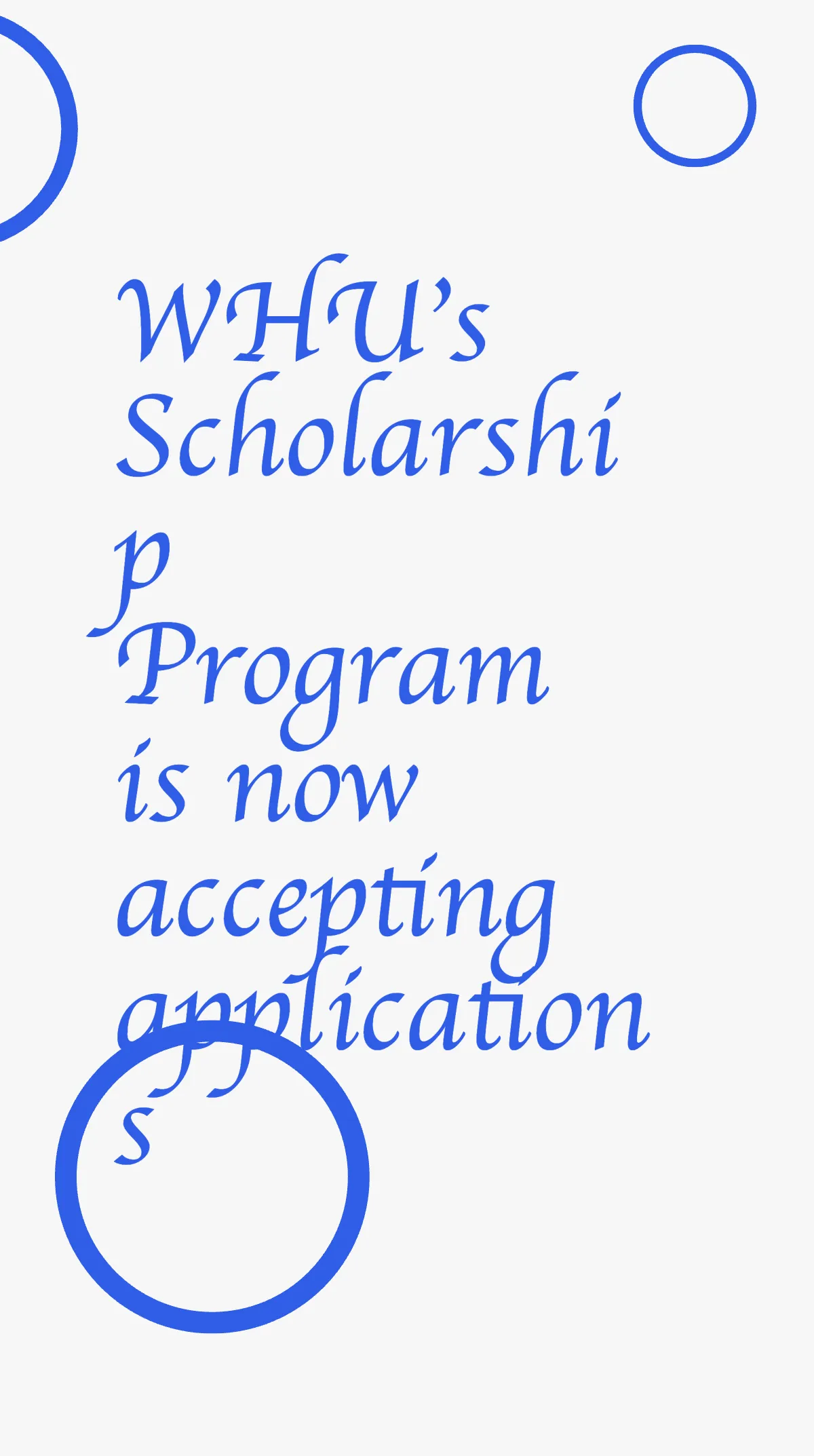 Free University Scholarship Program Instagram Story Template to Edit Online