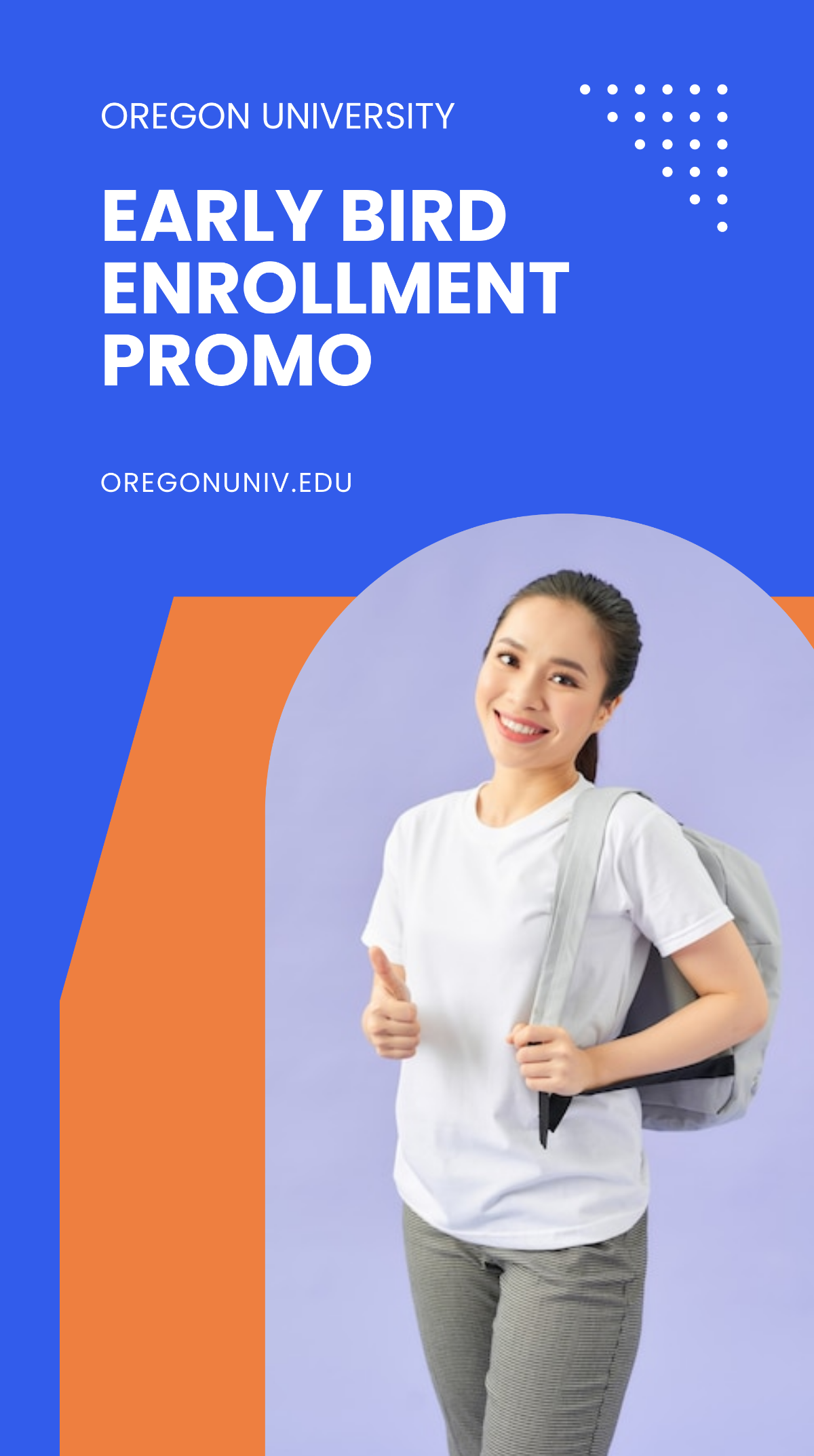 Free University Promotion Whatsapp Post Template to Edit Online
