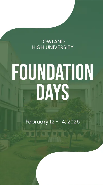 Free University Event Instagram Story Template to Edit Online