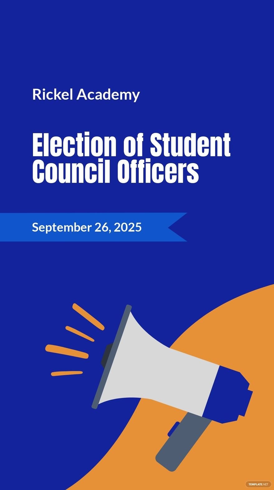Free Student Council Election Campaign Instagram Story Template