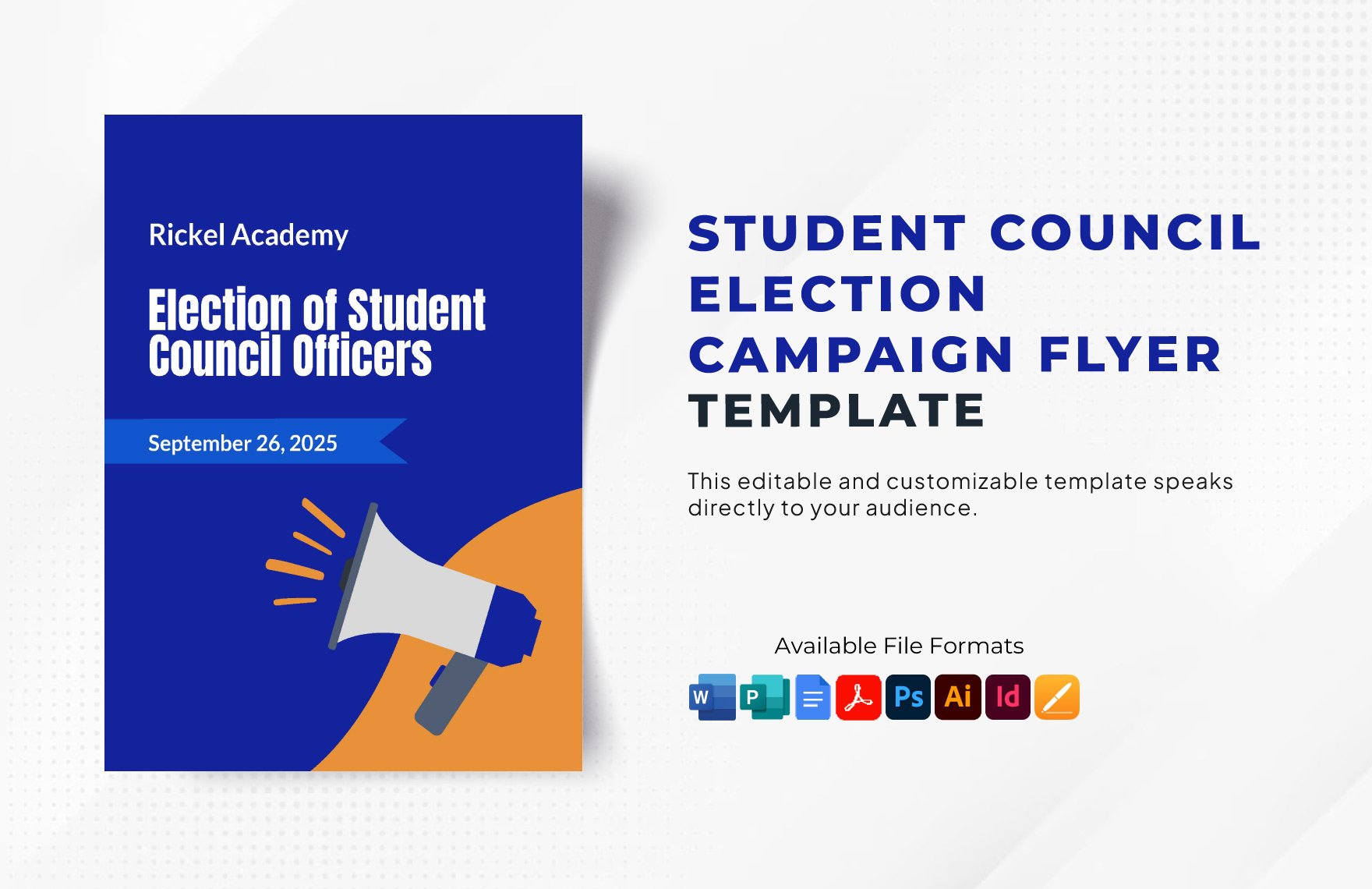Student Council Election Campaign Flyer Template