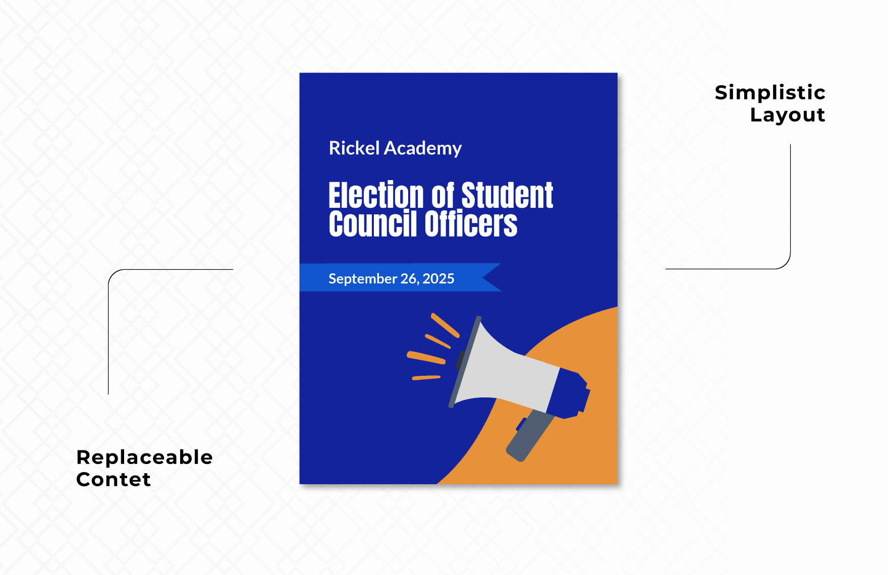 Student Council Election Campaign Flyer Template