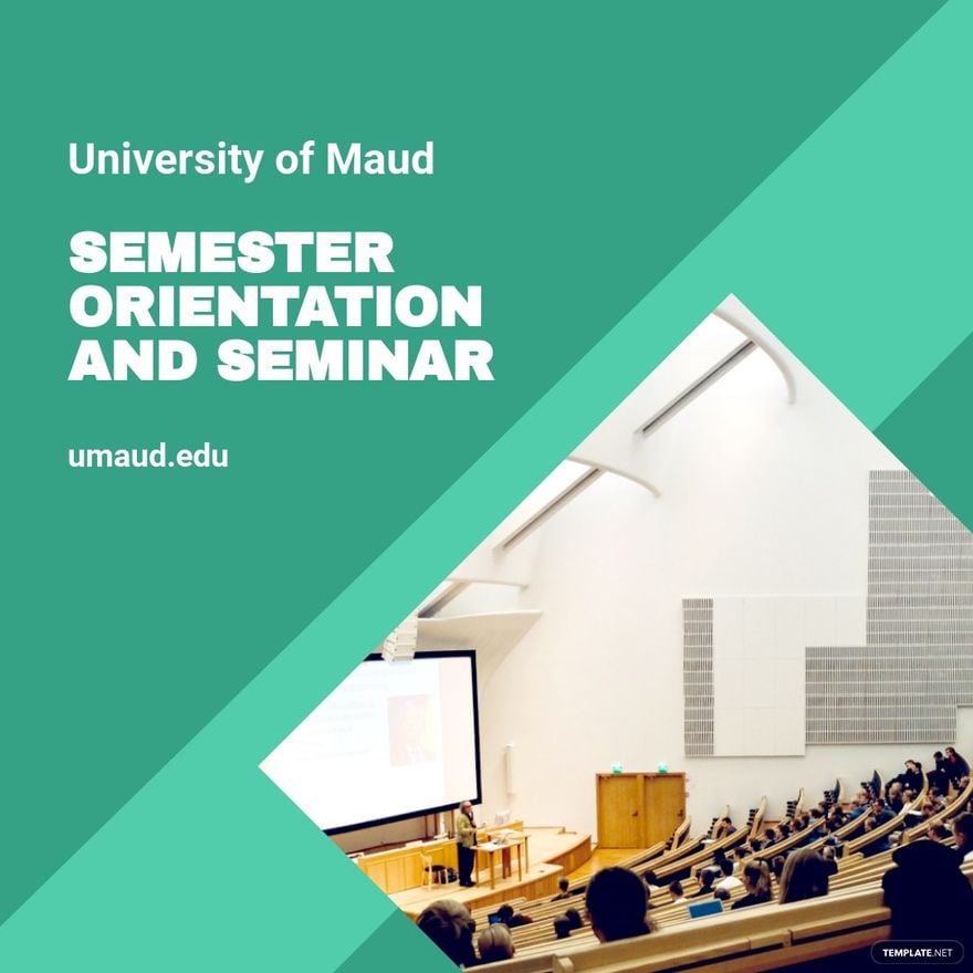 Free University Seminar Instagram Post Template