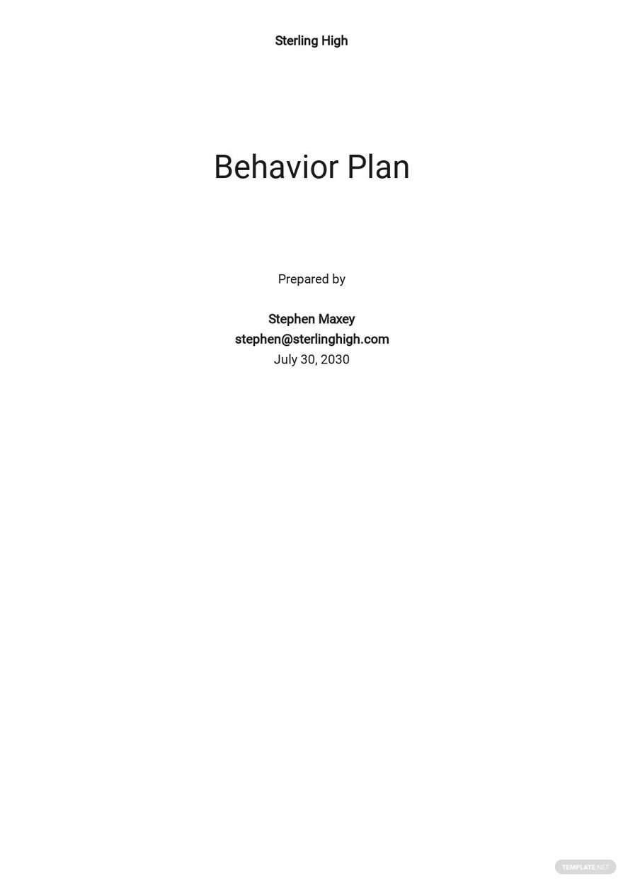 Sample Behavior Plan Template.jpe