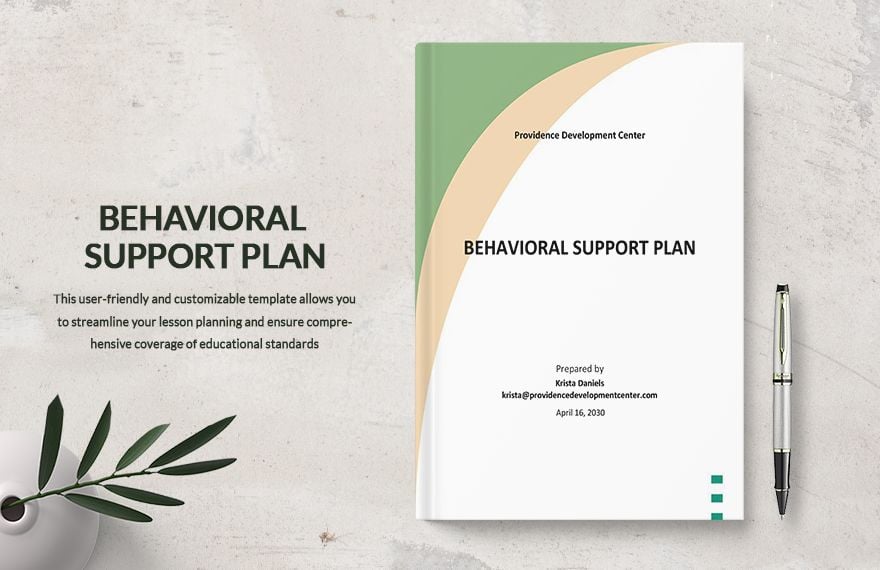 Behavioral Support Plan Template
