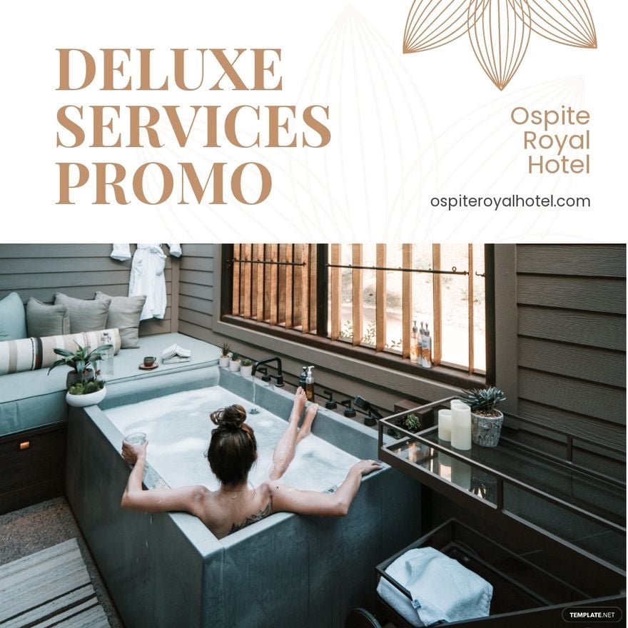 Free Hotel Service Promotion Instagram Post Template