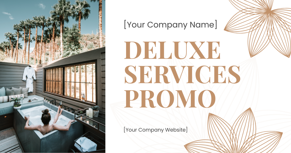 Free Hotel Service Promotion Facebook Post Template