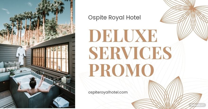 Hotel Service Promotion Facebook Post Template