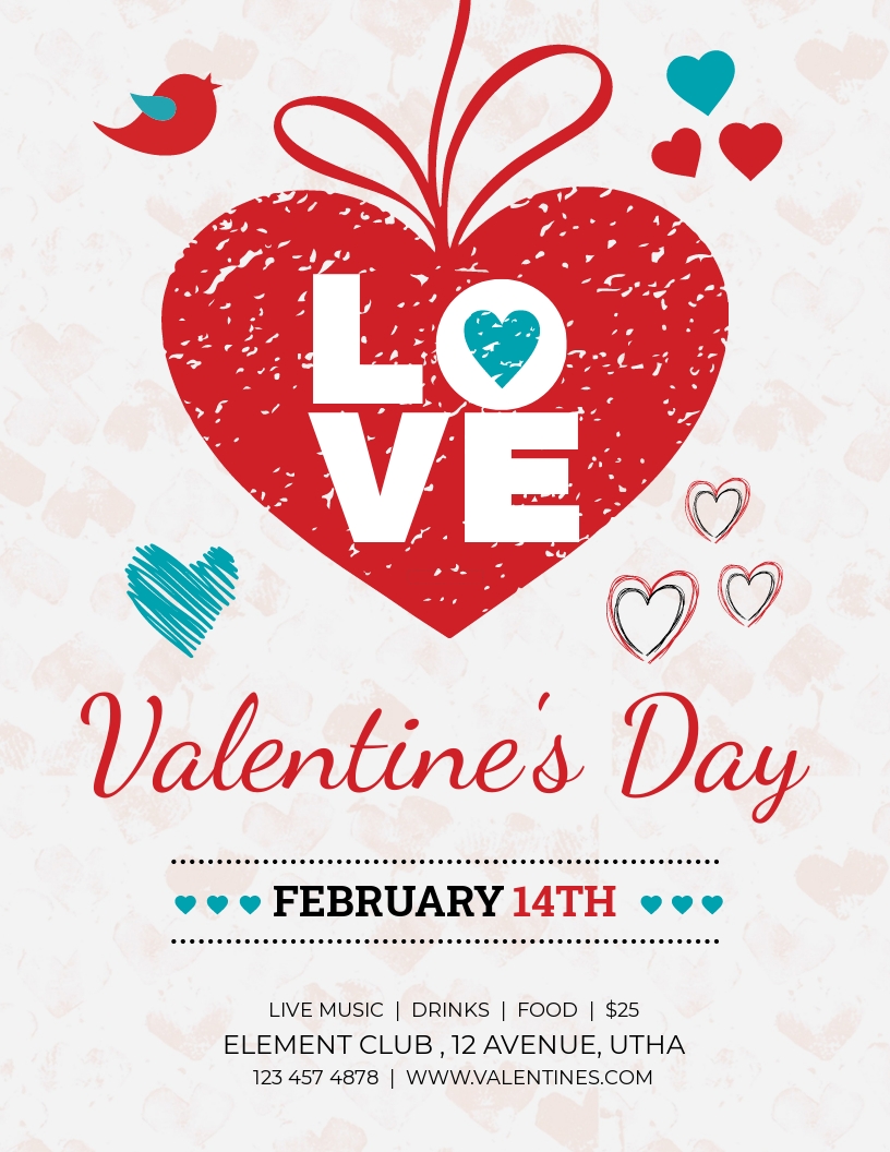 19 FREE Valentines Day Flyer Templates Customize Download