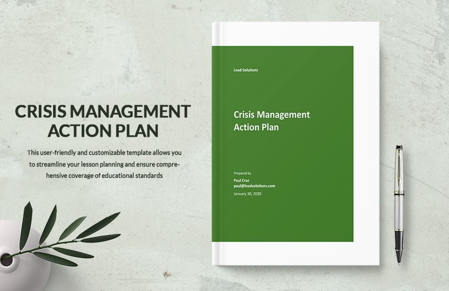 Simple Crisis Management Action Plan Template