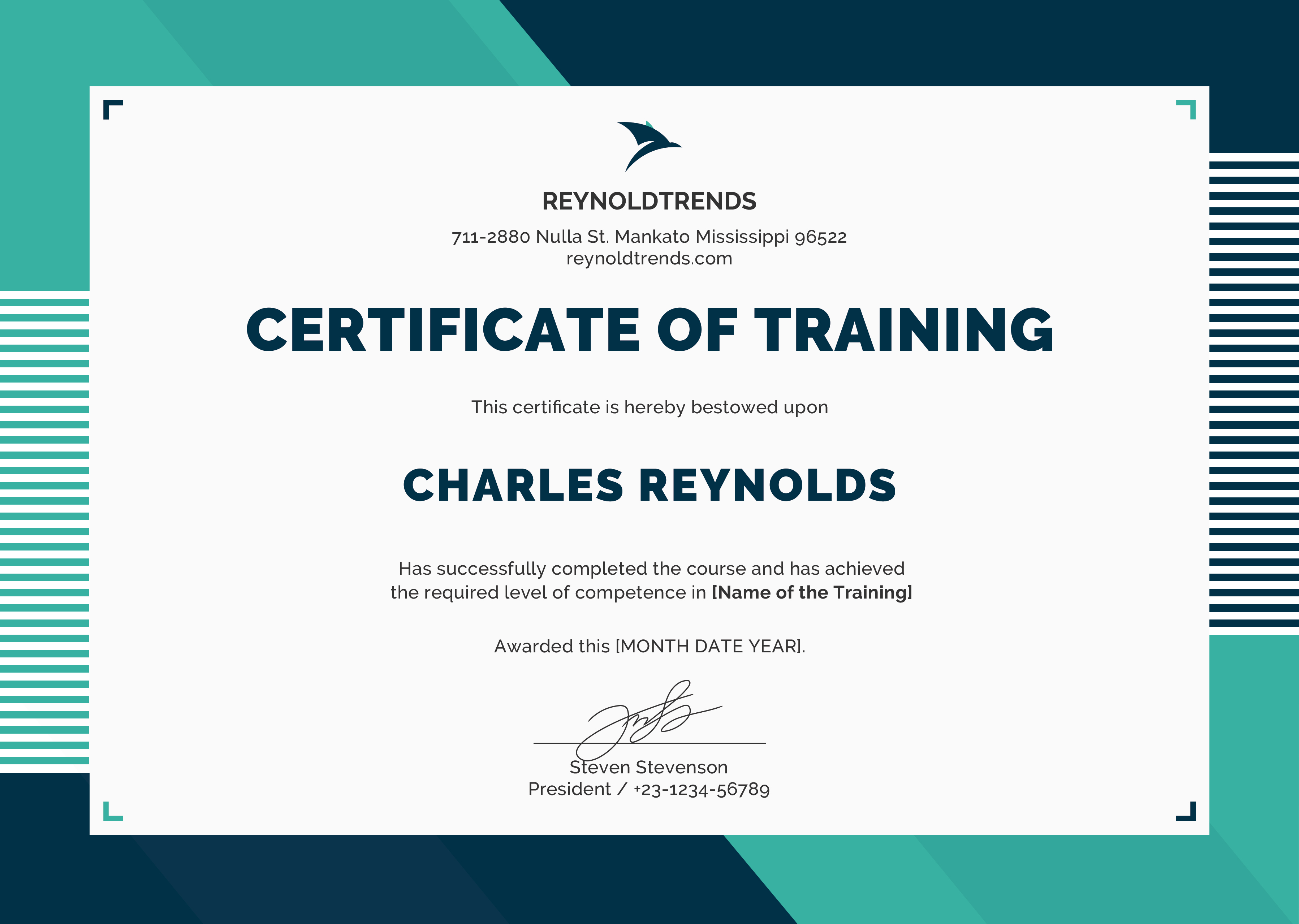 Workshop Certificate Template