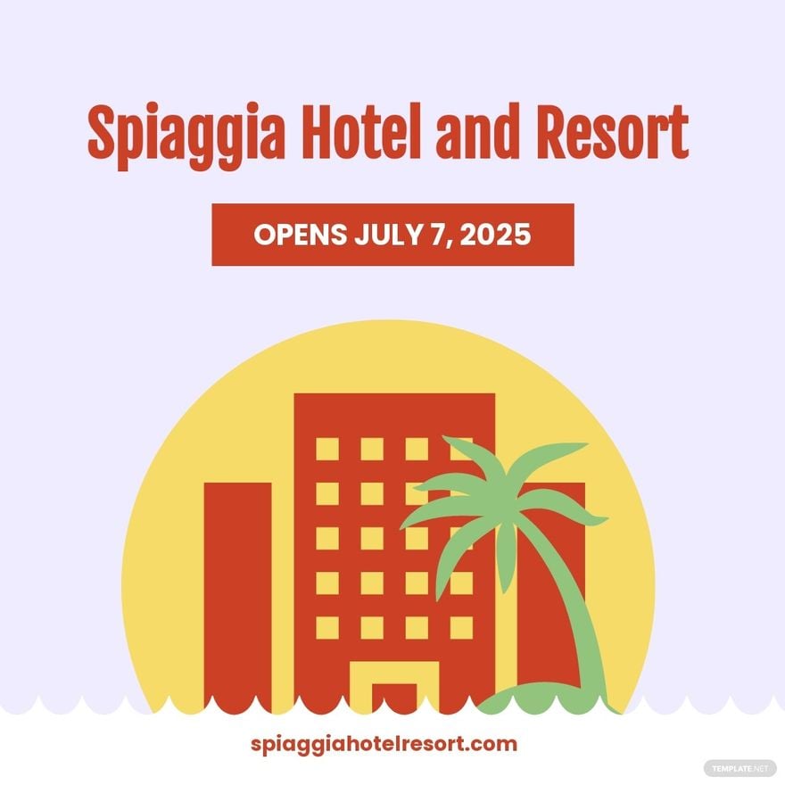 Free Hotel Opening Instagram Post Template