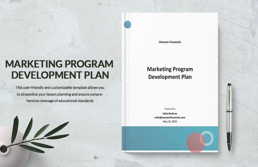 Program Development Plan Template