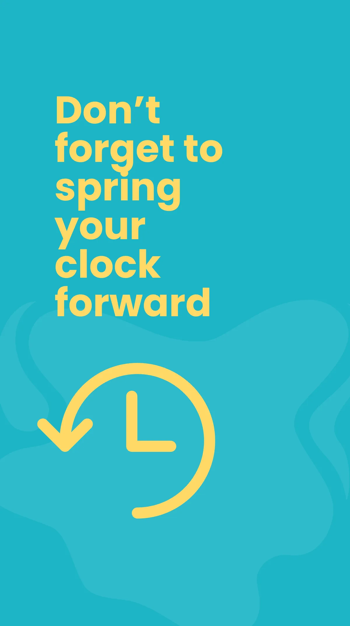 Free Spring Forward Daylight Saving Instagram Story Template to Edit Online