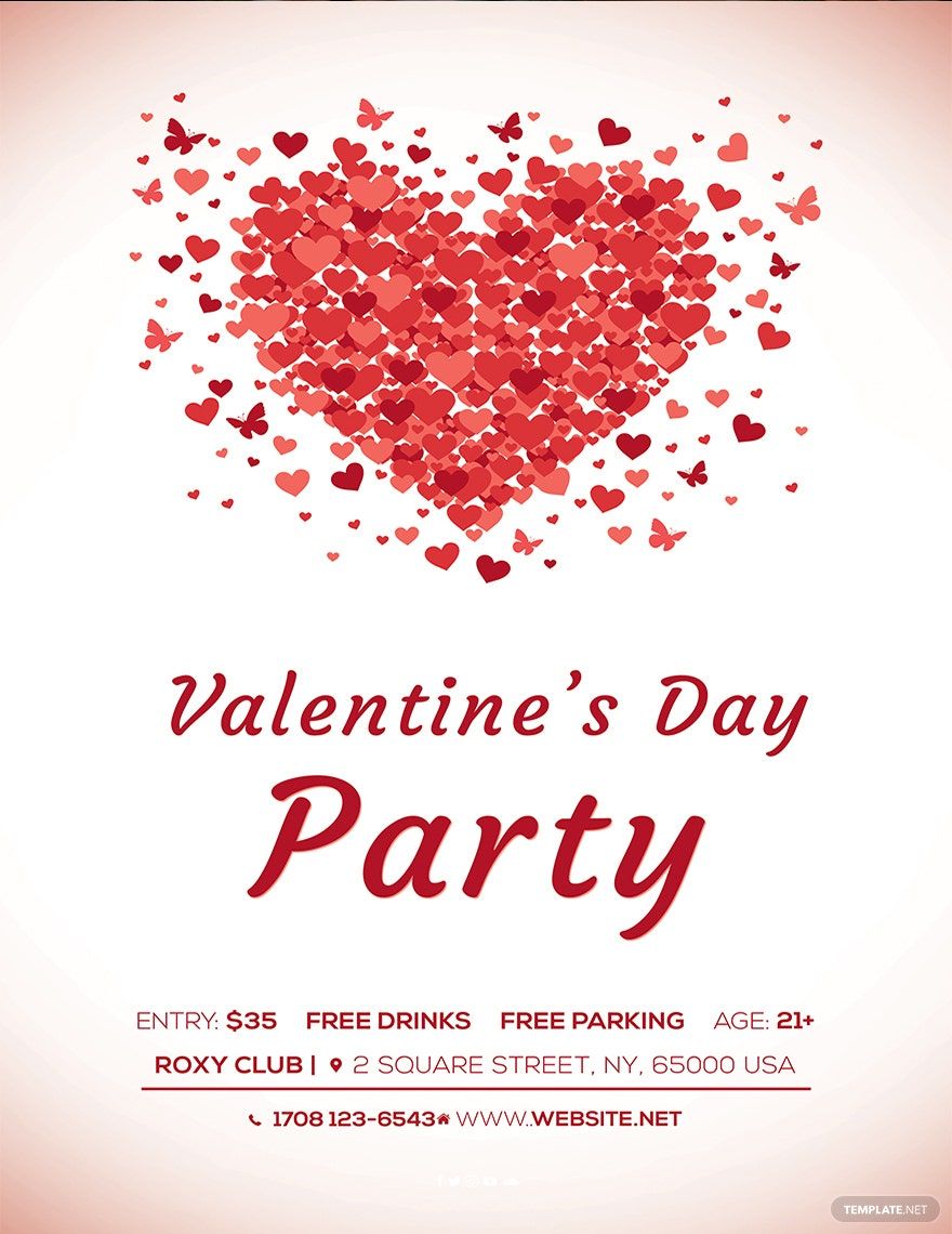 Valentine's Day Poster Template