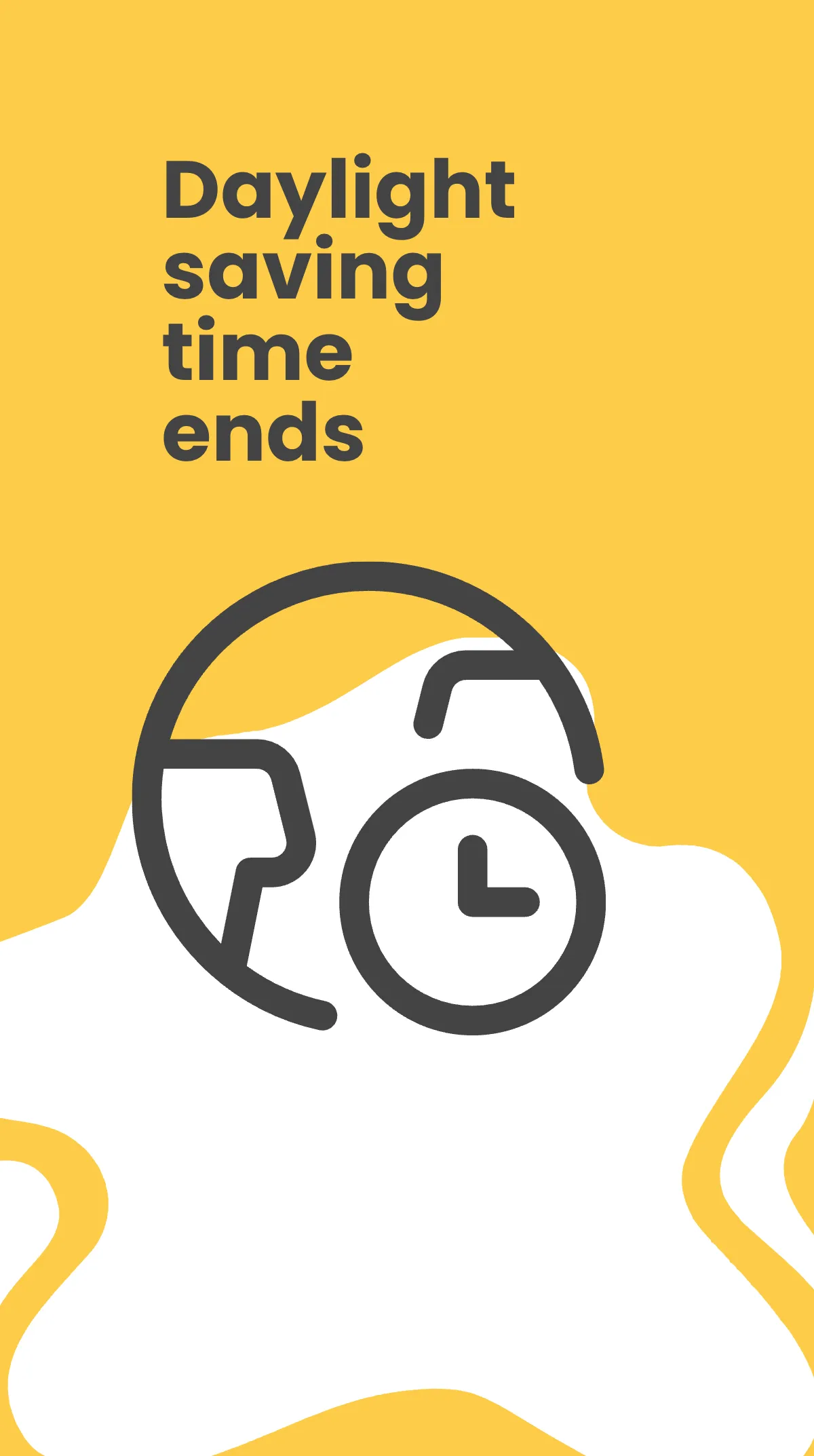 Free Daylight Saving Ends Instagram Story Template to Edit Online