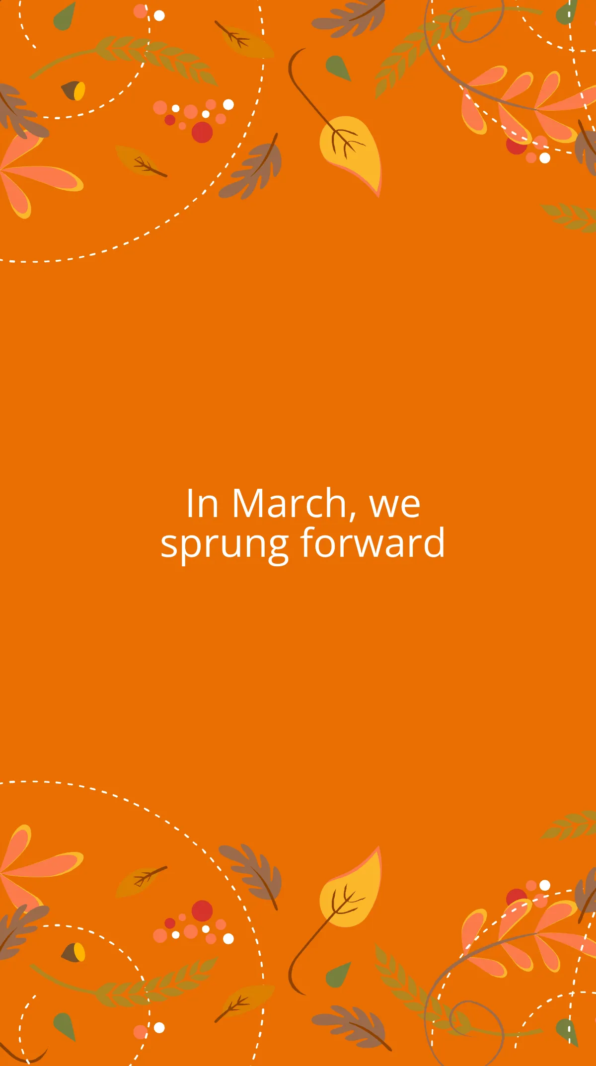 Free Funny Daylight Saving Instagram Story Template to Edit Online