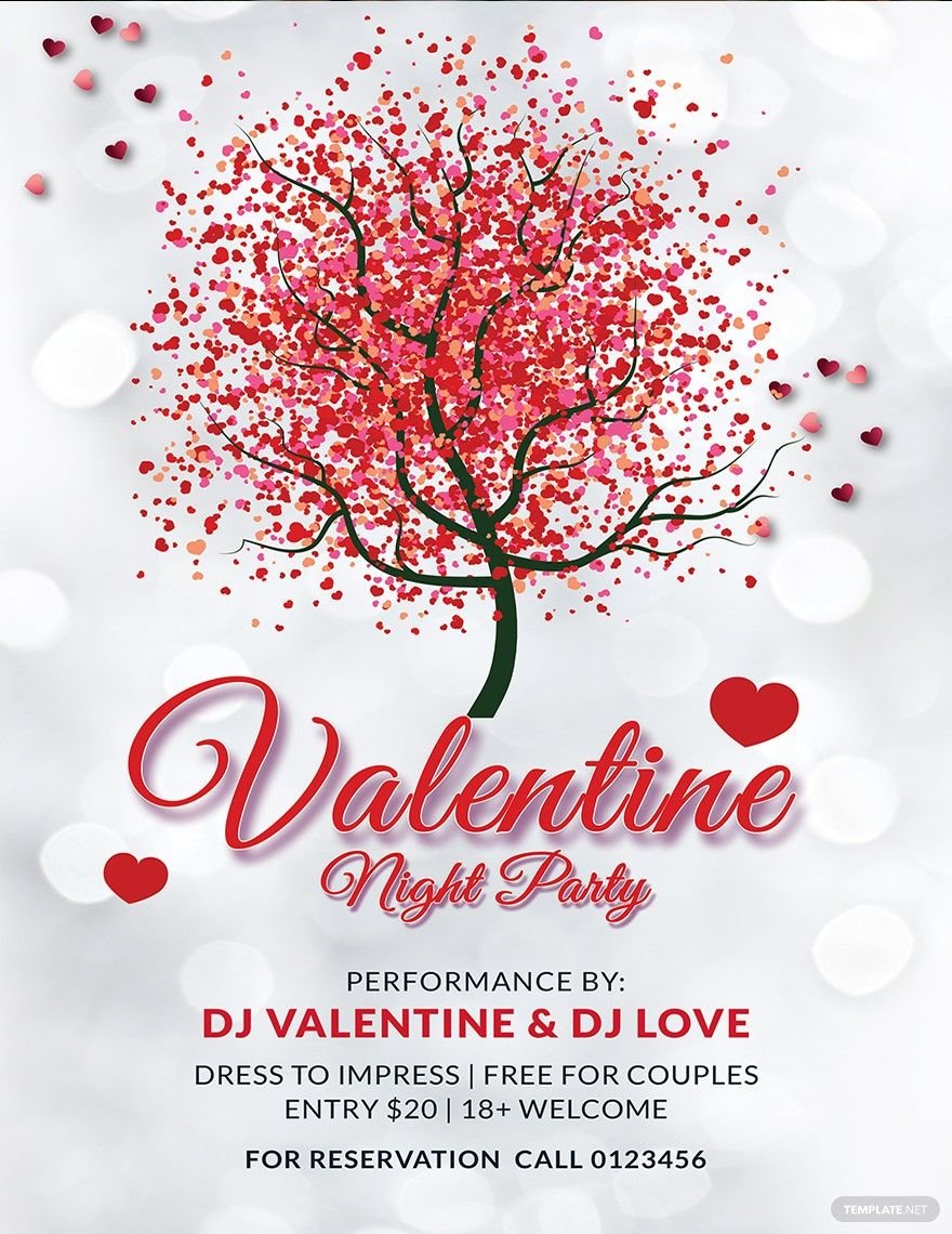 Sample Valentines Day Poster Template