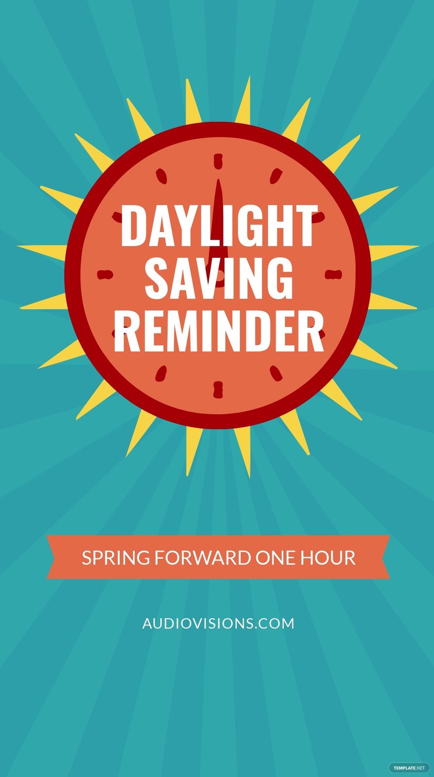 Free Daylight Saving Reminder Instagram Story Template