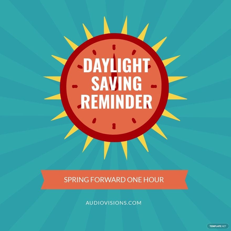 Daylight Saving Reminder Instagram Post Template