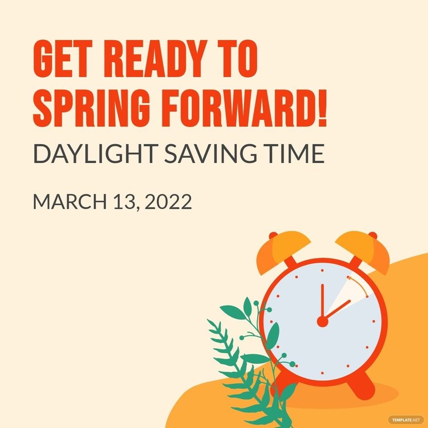 Daylight Saving Time Advertisement Linkedin Post Template