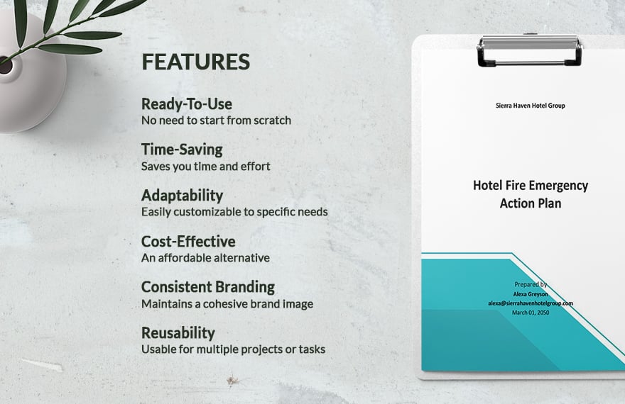 Hotel Emergency Action Plan Template