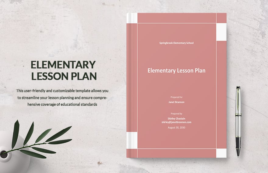 Basic Elementary Lesson Plan Template