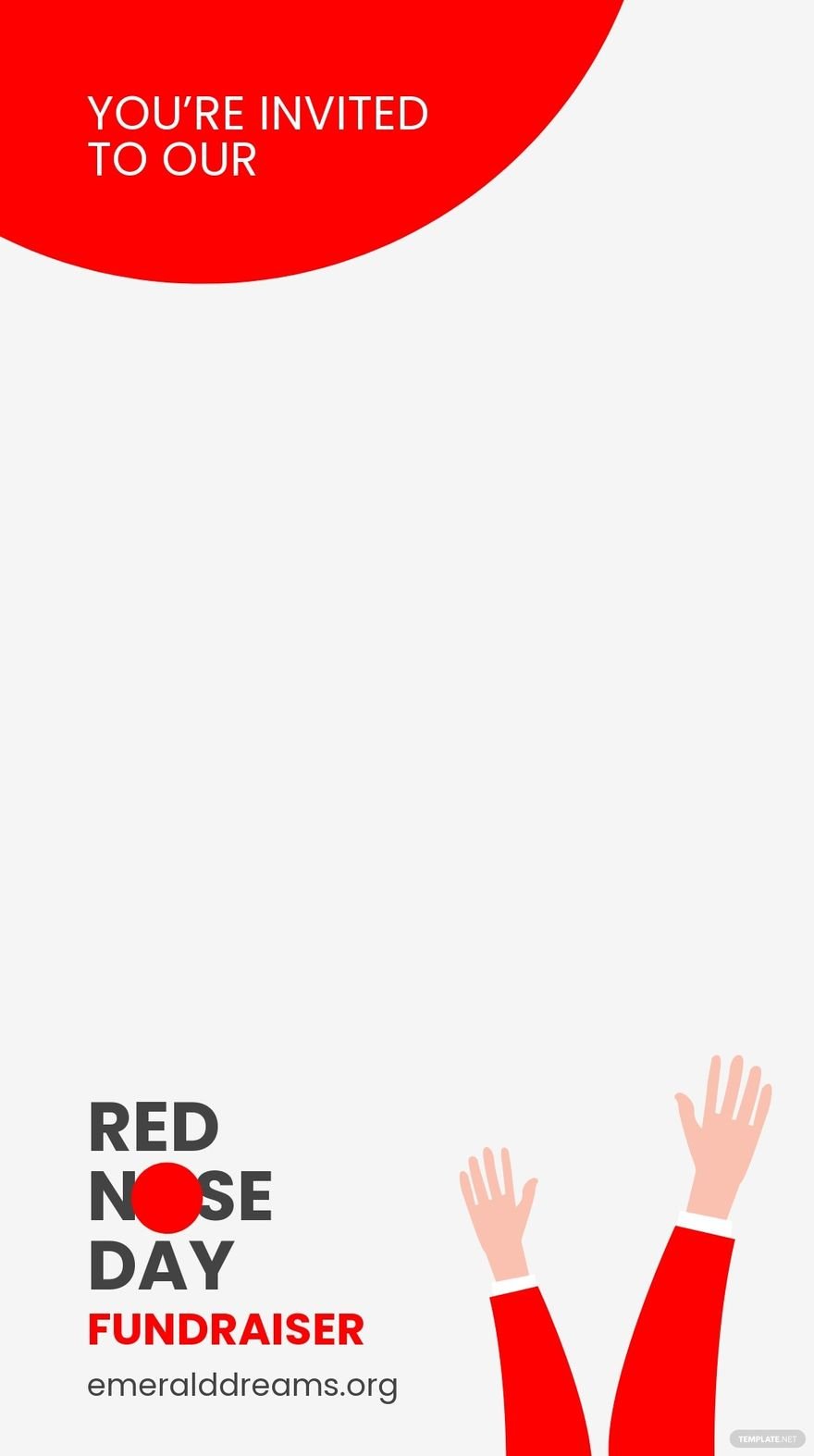 Red Nose Day Fundraising Snapchat Geofilter Template