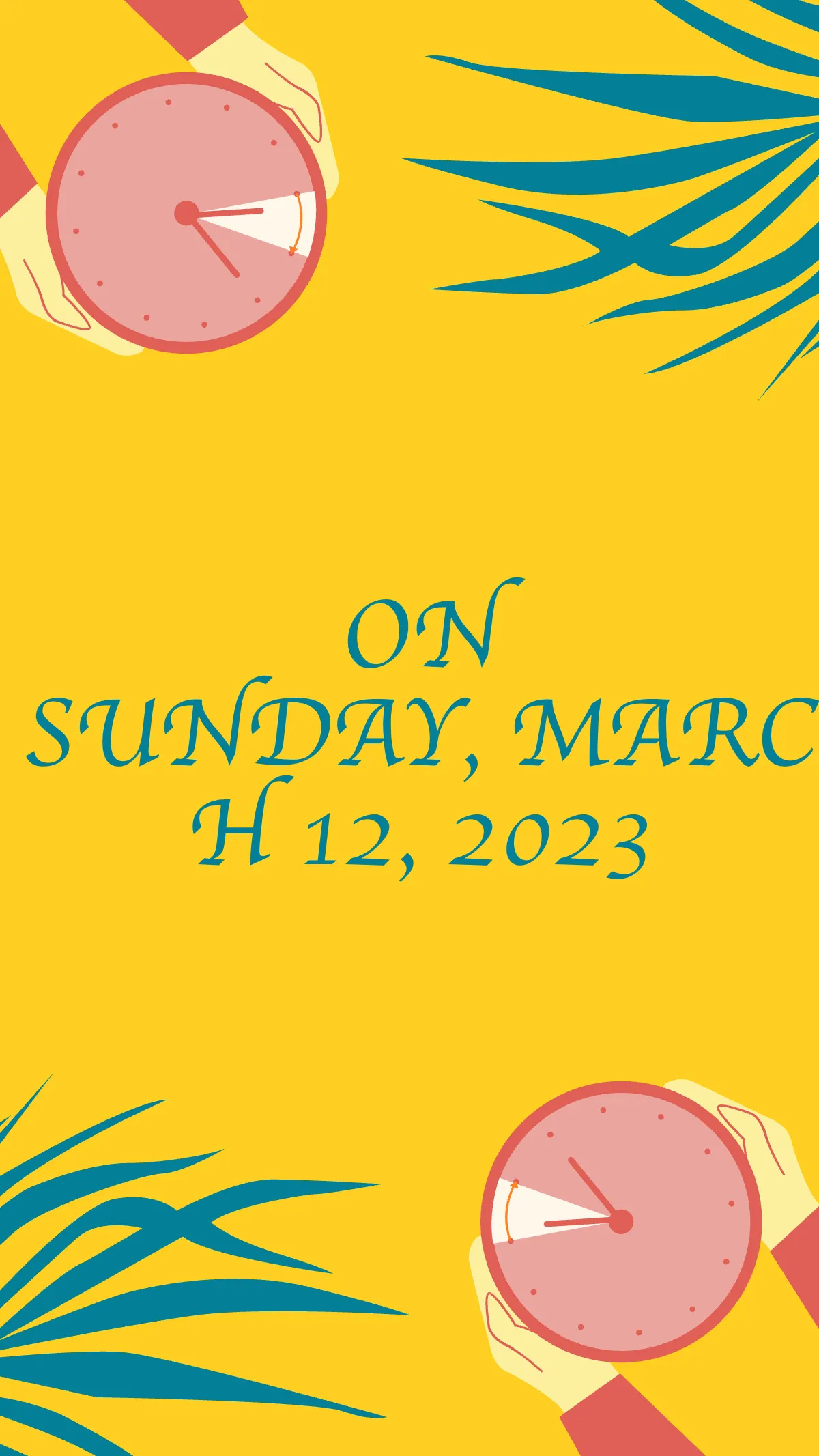 Free Business Daylight Saving Reminder Instagram Story Template to Edit Online