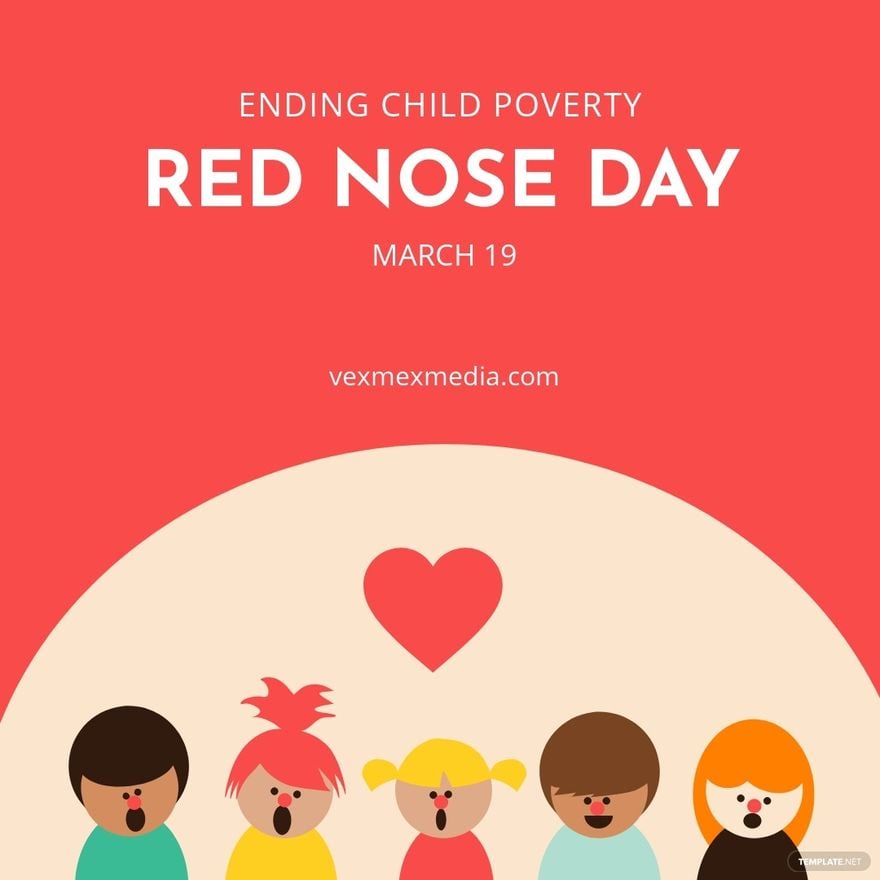 Free Red Nose Day Event Instagram Post Template