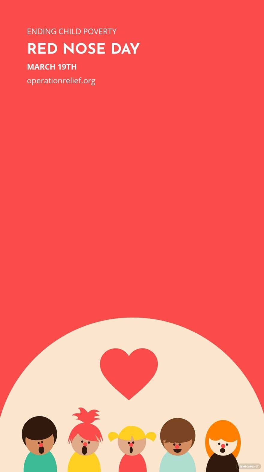 Red Nose Day Event Snapchat Geofilter Template