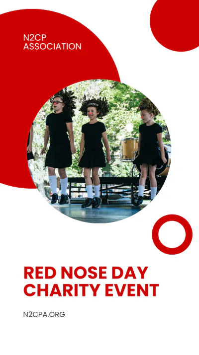 Free Red Nose Day Charity Event Instagram Story Template to Edit Online