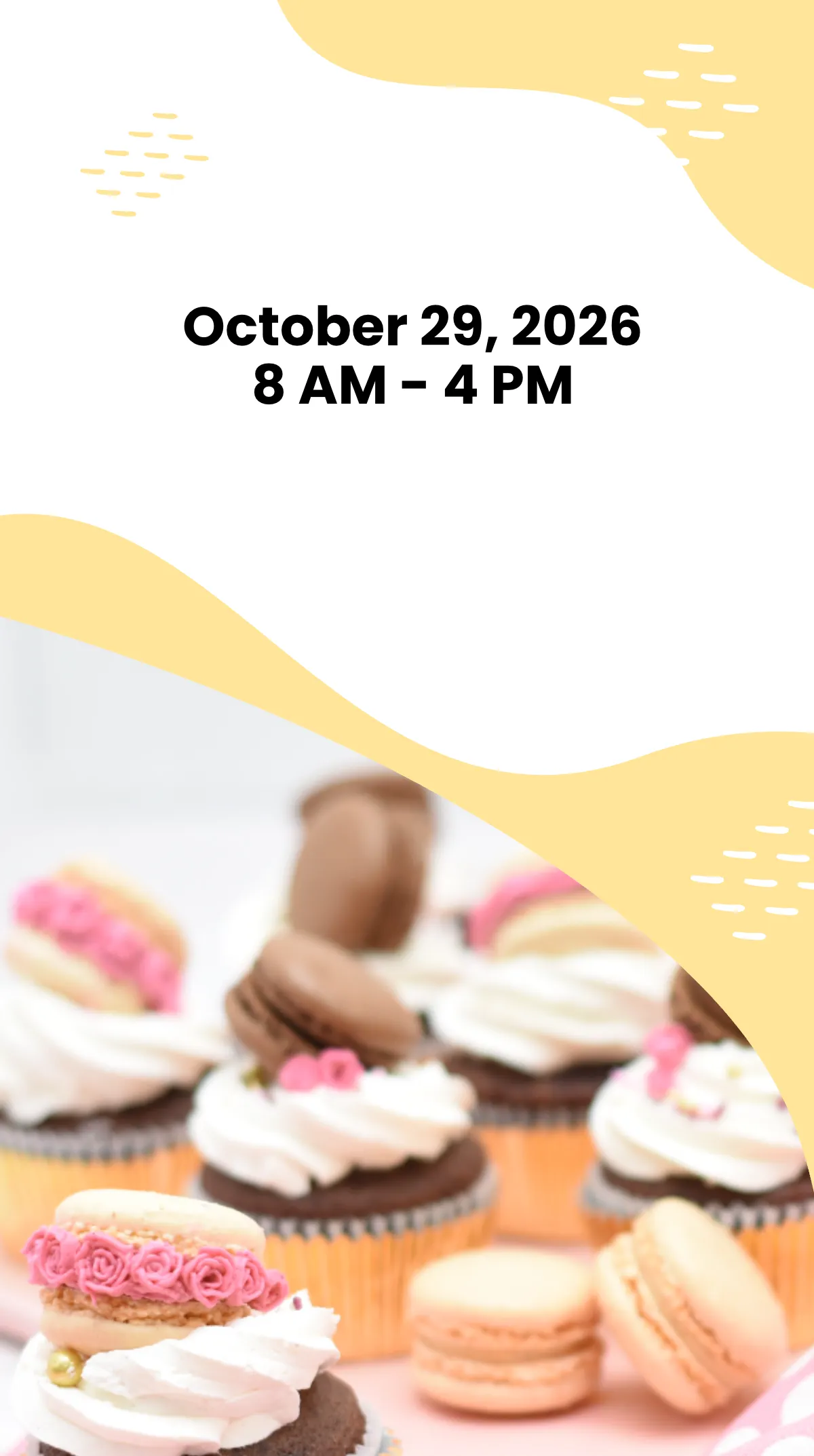 Free Bake Sale Instagram Story Template to Edit Online