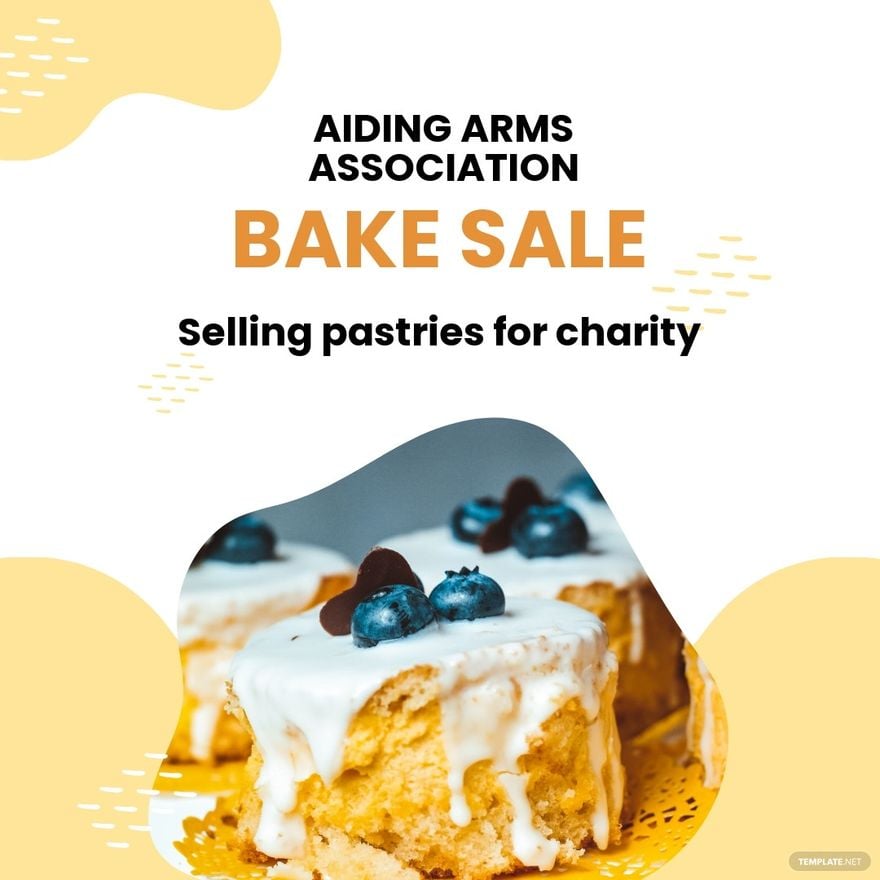 Bake Sale Instagram Post Template